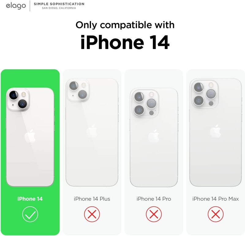 Elago Silicone for iPhone 14 Case Cover - Jean Indigo